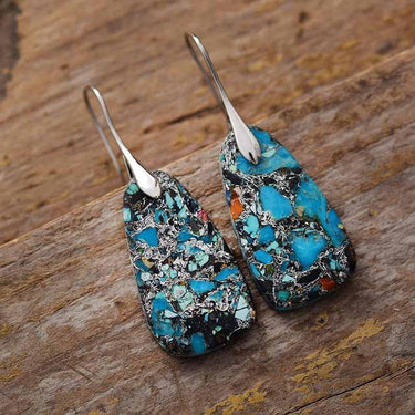 Gallery In Blue Jasper Earrings-Your Soul Place